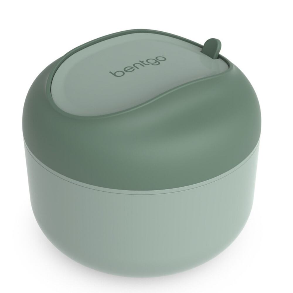 Bentgo Insulated Soup Bowl Lunch Container Green Leakproof w/ Utensils